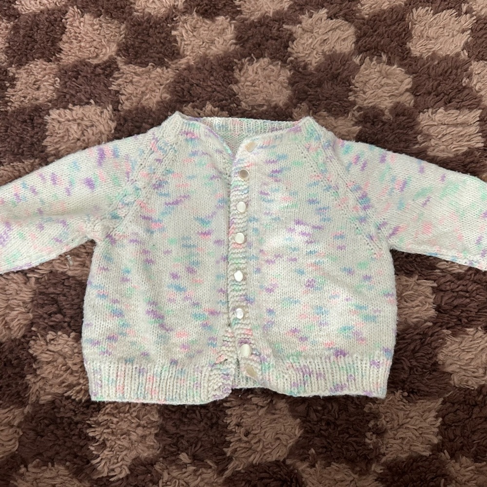 90s Crocheted Cardigan for babies